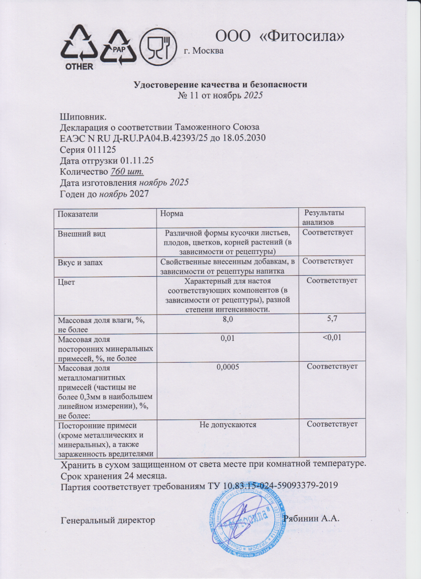 Паспорт №011125